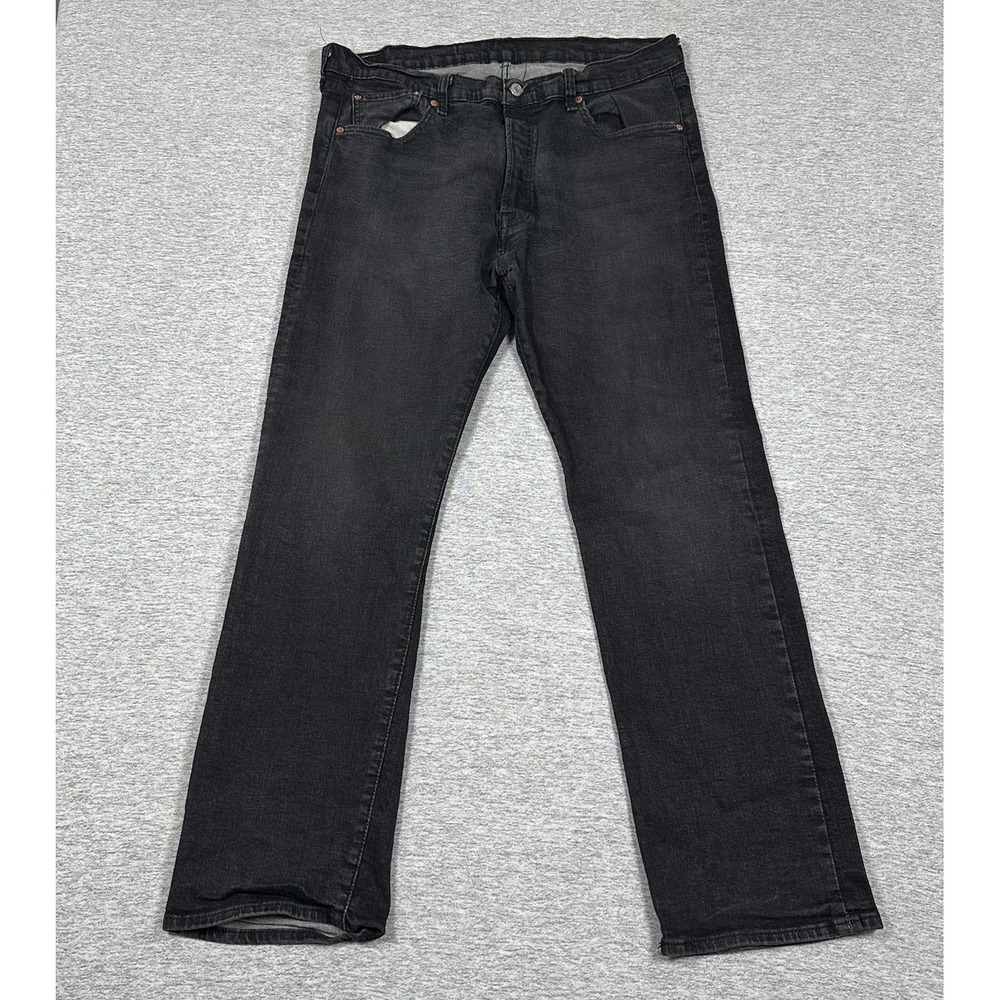 Levi's 501 Jeans Mens Size 40x34 Black Denim Straight Classic Outdoor Work